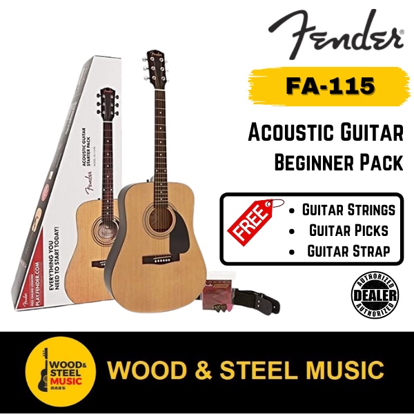 Fender acoustic on sale starter pack