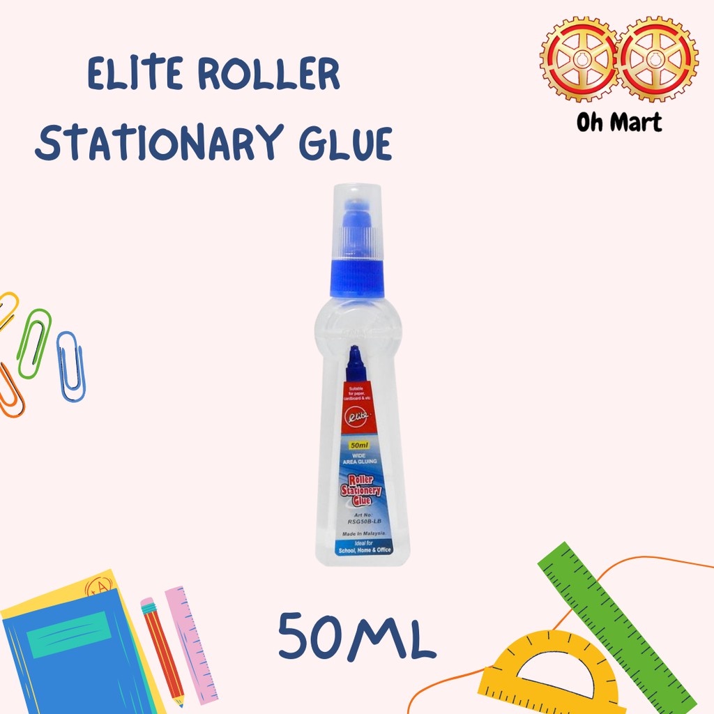 Elite stationery Roller Glue 50ml Shopee Malaysia