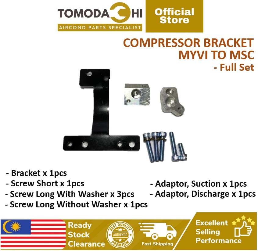 Tomodachi Car Air Cond Compressor Aircond Bracket Complete Set Perodua