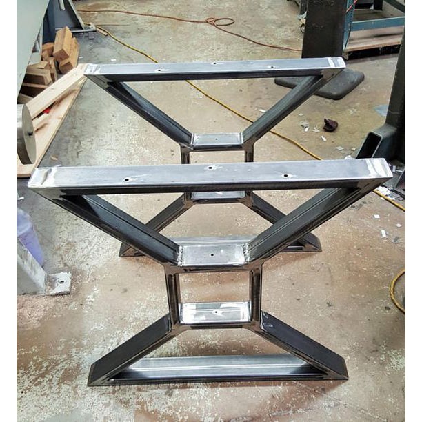 Rustic metal store table legs