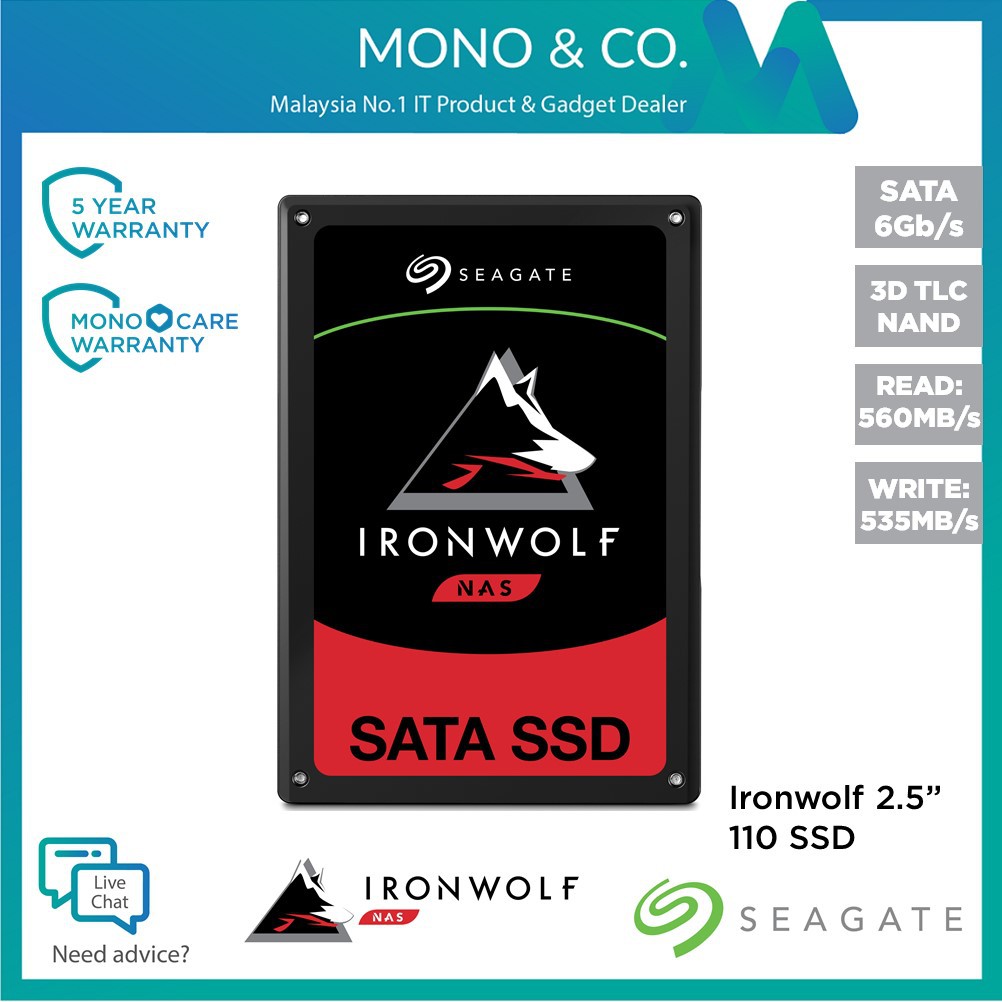 Ironwolf on sale 110 ssd