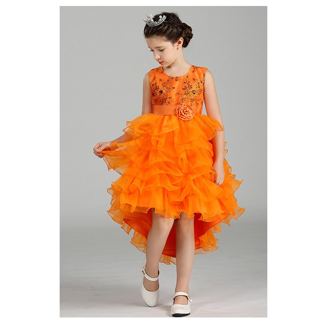 High Quality Baby Kids Prom Gown , Four Layer Girl Party Wear. | Shopee ...