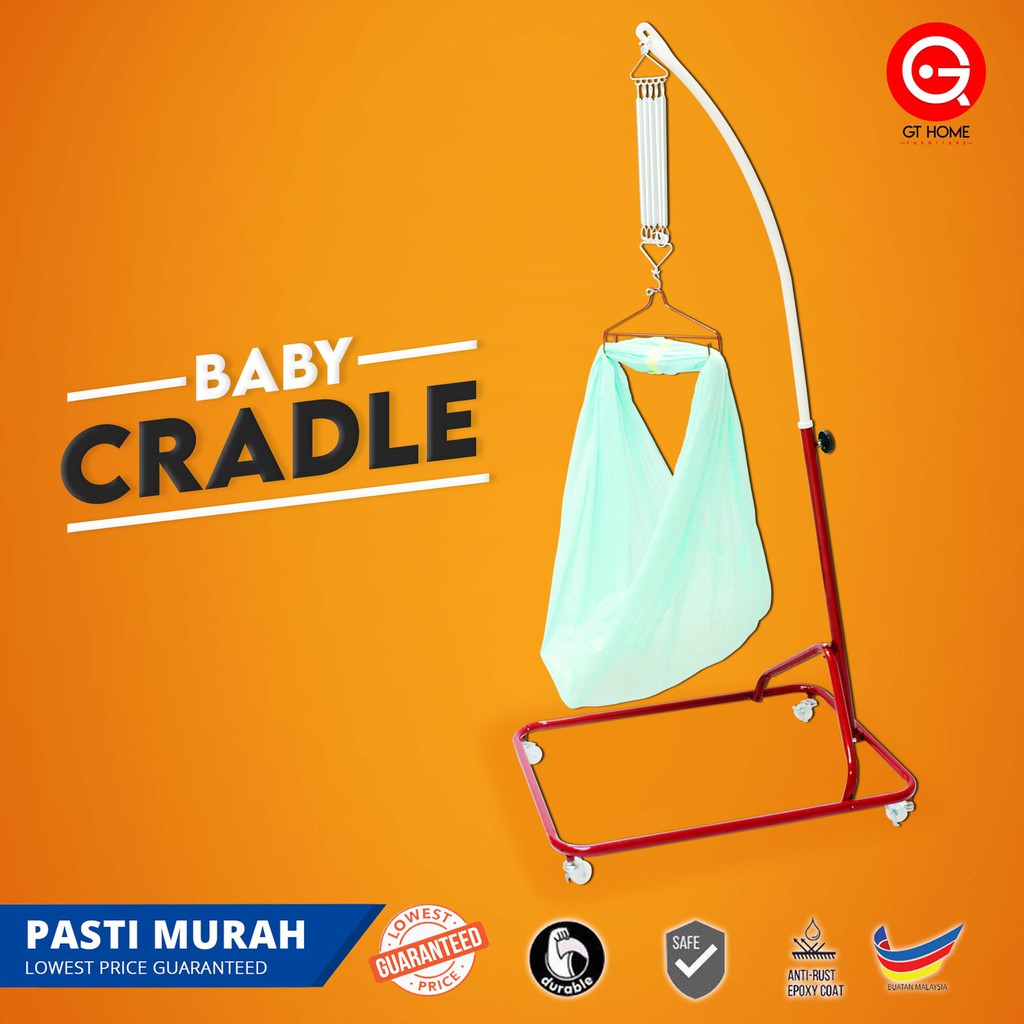 GT Home Baby Spring Cot / Buaian Baby Single Stand ( Multi Colour