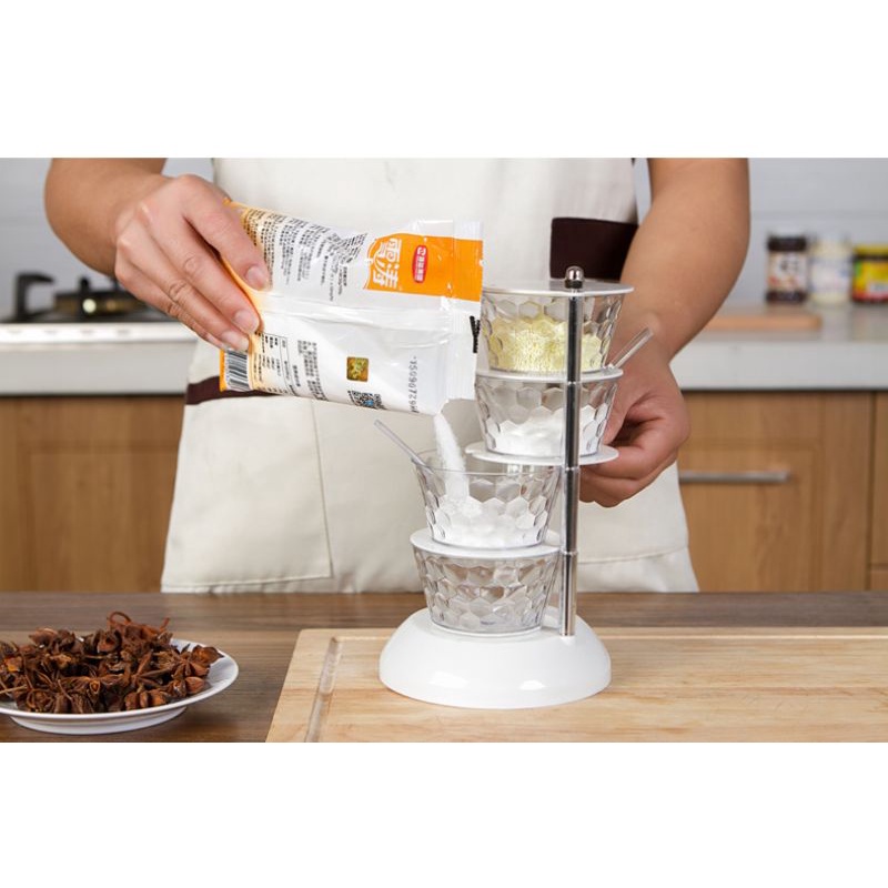 5 LAYER MULTI BOWL DIAMOND (SMALL). SPICE RACK. | Shopee Malaysia