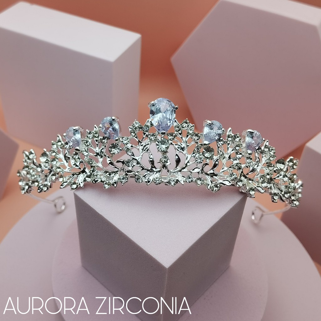 [crown Bride] Zirconia Crown Rhinestone Crown Tunang Crown Nikah Crown Kahwin Shopee