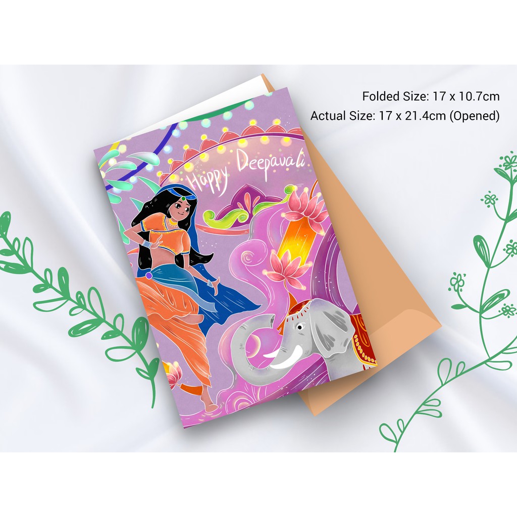 Deepavali Greetings Card Diwali Greetings Card | Shopee Malaysia