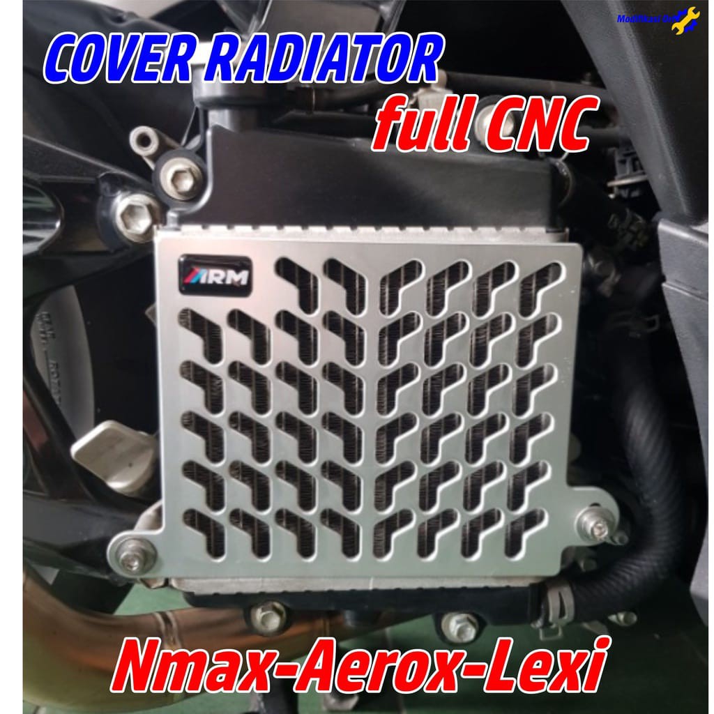 HITAM Radiator Cap NMAX Radiator COVER SILVER NMAX AEROX CNC Radiator ...