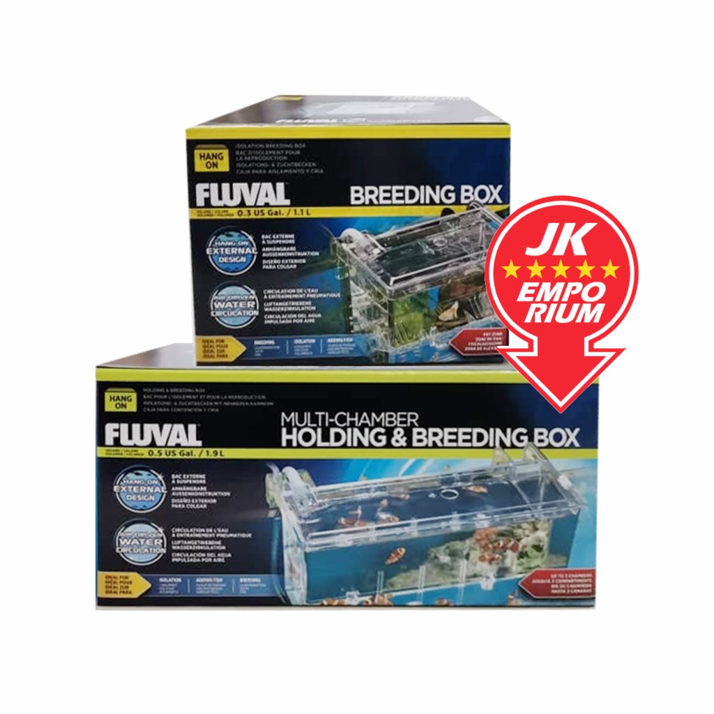 Fluval Hang On Holding And Breeding Box Multi Chamber Medium Large