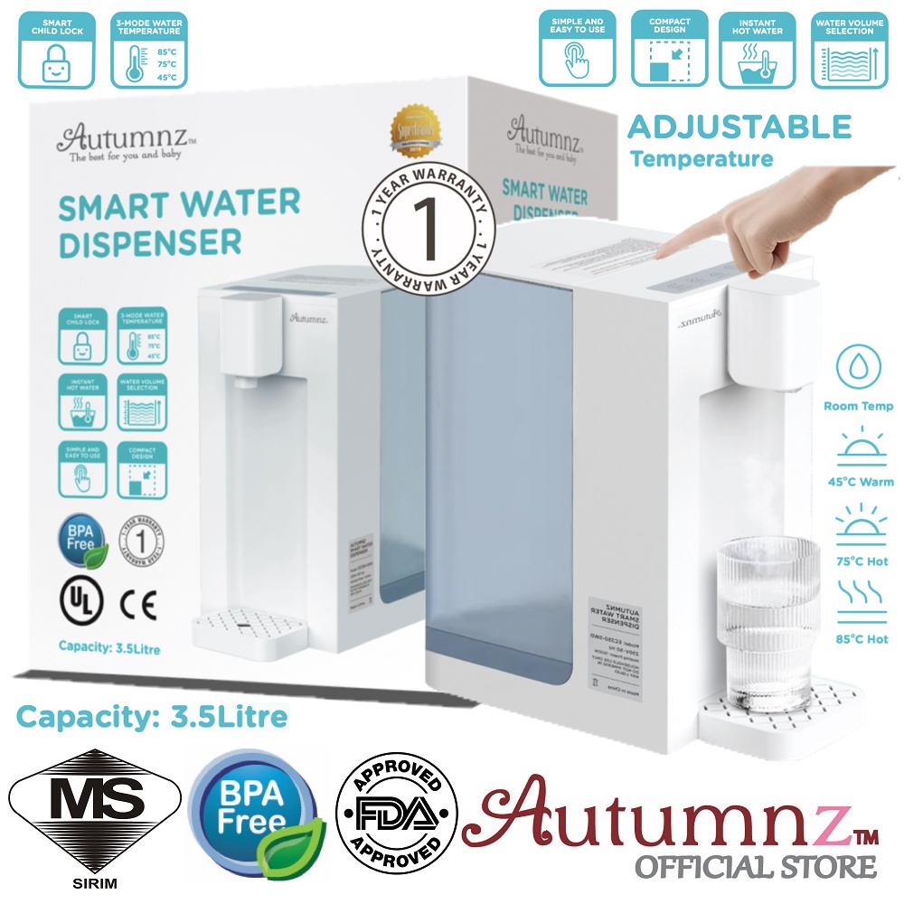 Autumnz SMART Water Dispenser 3.5L Water Heater Dispenser Shopee
