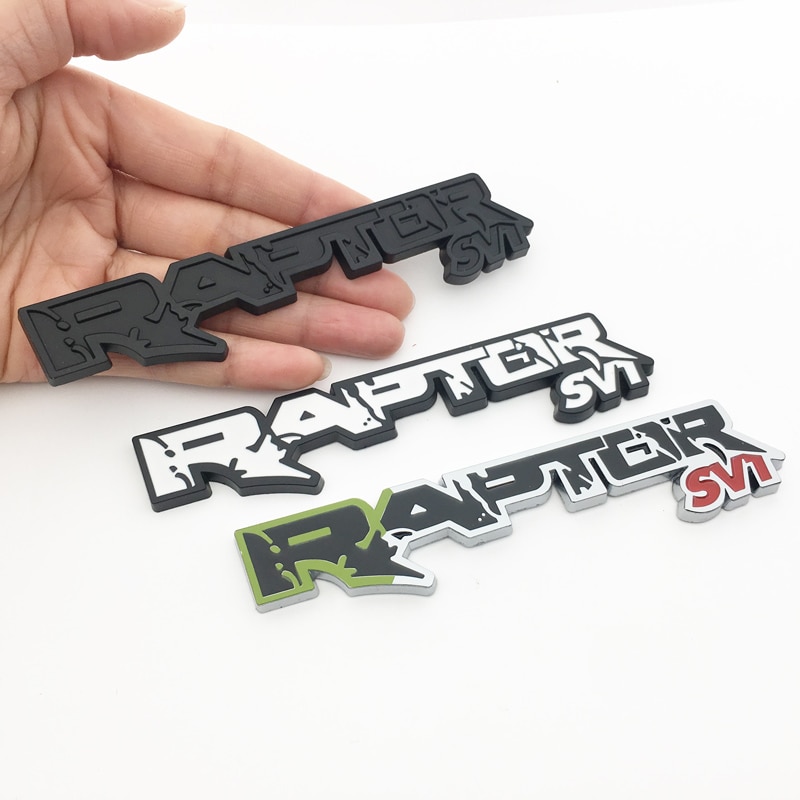 Creative 3D Metal Car Sticker Raptor SVT logo Emblem Badge Decal For ...