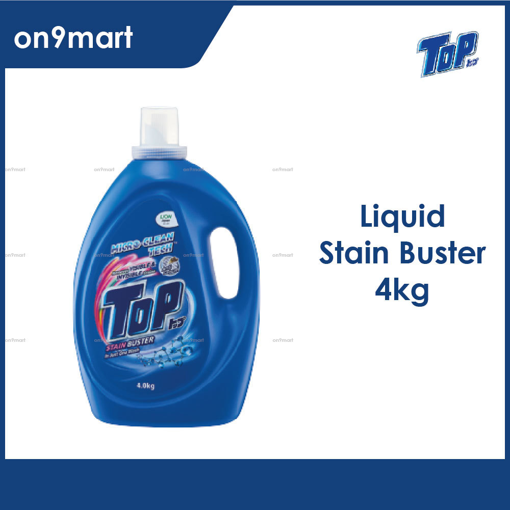 TOP Liquid Laundry Detergent Stain Buster 4kg Shopee Malaysia
