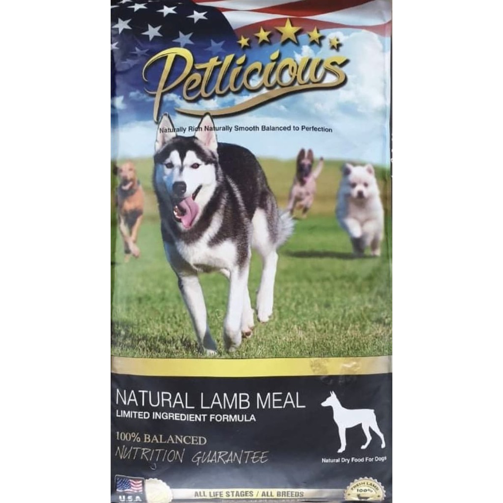 PETLICIOUS DOG FOOD PREMIUM LAMB MEAL-20KG(Collect 10 barcode free 1 ...
