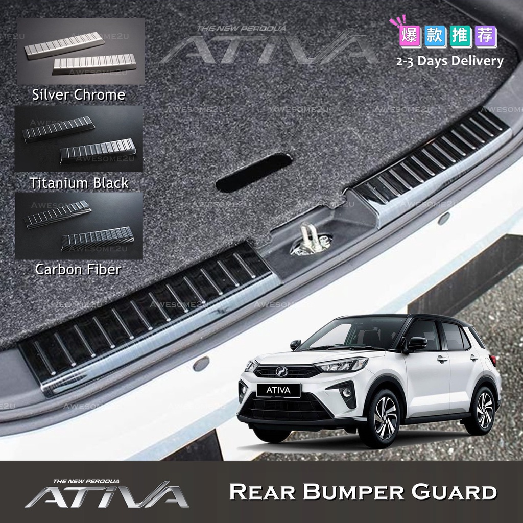 Awesome2u Perodua Ativa Rear Bumper Guard Sill Plate Protector ...