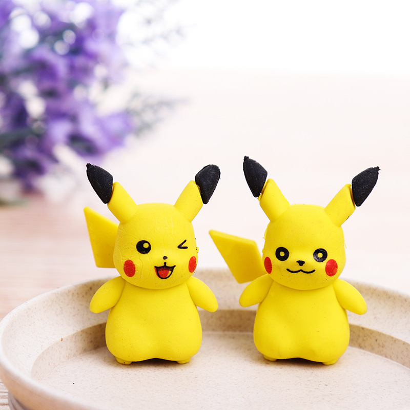 Creative Cute Cartoon Eraser Pikachu Correction Wiper Student ...