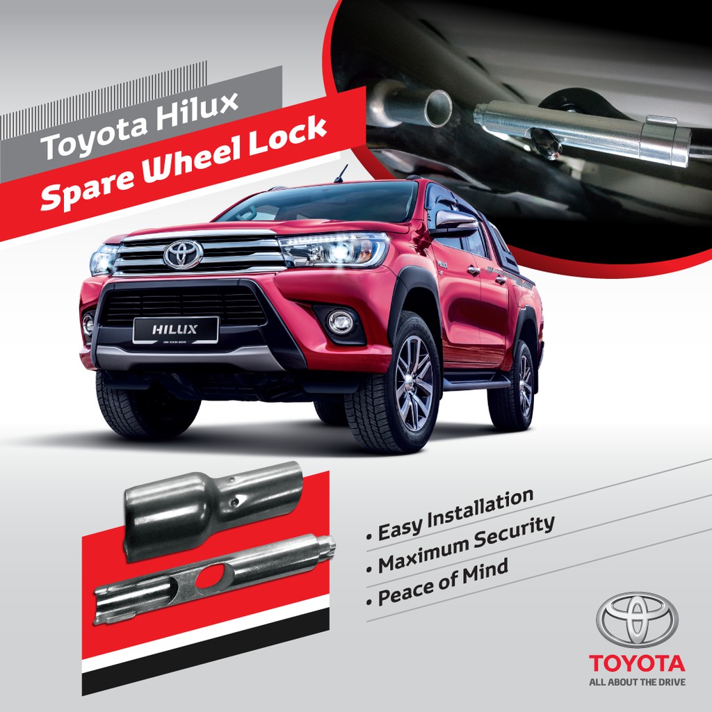 TOYOTA GENUINE ACCESSORIES TOYOTA HILUX SPARE WHEEL LOCK Shopee