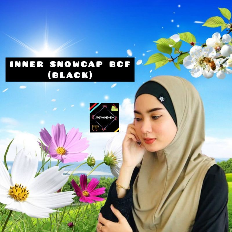 𝐈𝐍𝐍𝐄𝐑 𝐒𝐍𝐎𝐖𝐂𝐀𝐏 𝐁𝐂𝐅 (𝐁𝐋𝐀𝐂𝐊) 🎀 𝐑𝐄𝐀𝐃𝐘 𝐒𝐓𝐎𝐂𝐊 | Shopee Malaysia