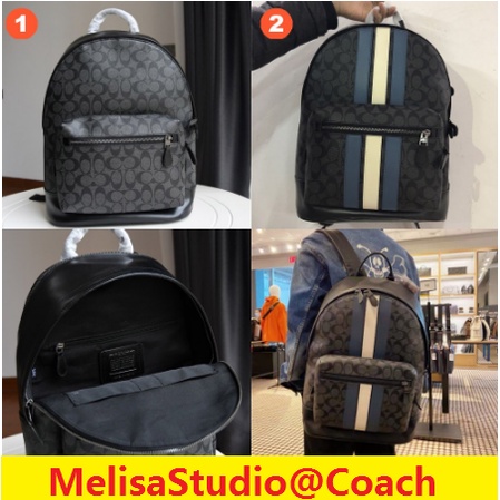 Coach west backpack discount in signature canvas