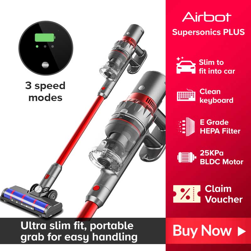 Airbot Supersonics Plus Max Cordless Portable Vacuum Cleaner