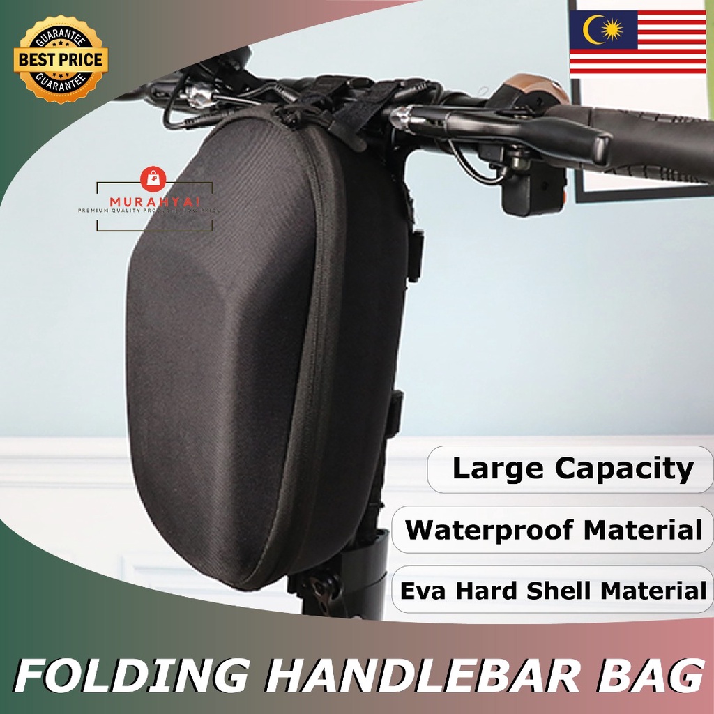 Electric Scooter Handlebar Bag Beg Skuter Elektrik Eva Hard Shell 