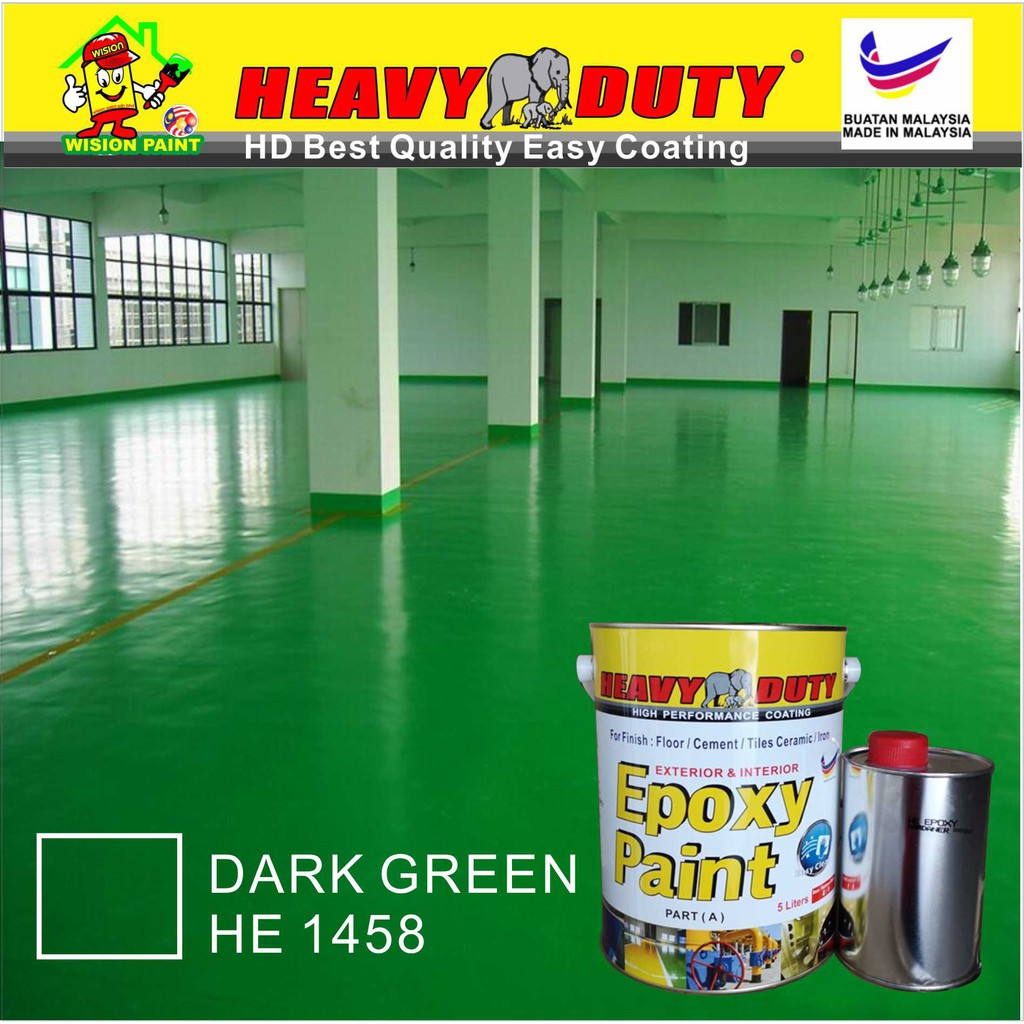 5 Liter EPOXY ( HEAVY DUTY ) Two Pack Epoxy Floor Paint - 4 Liter Epoxy ...