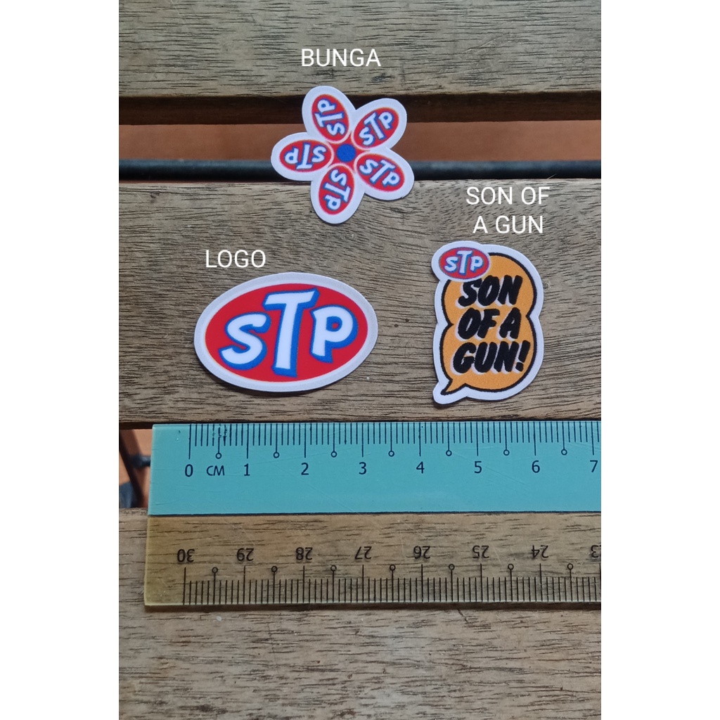 STP sticker for motorcycle, bicycle, helmet, skateboard, rc car etc ...