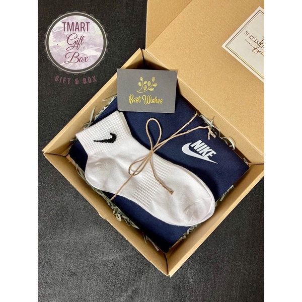 READY STOCK GIFT BOX TERMURAH STOKIN SET NIKE SURPRISE GIFT BIRTHDAY GIFT ANNIVERSARY GIFT SET NIKE MEN WOMEN