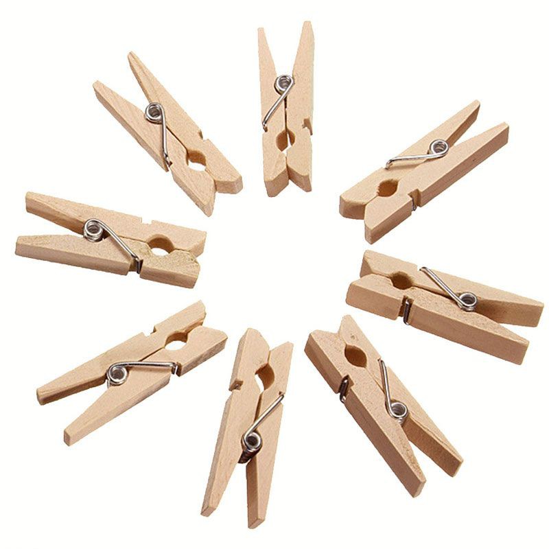 Wooden Laundry Cloth Pegs 36PCS | Shopee Malaysia
