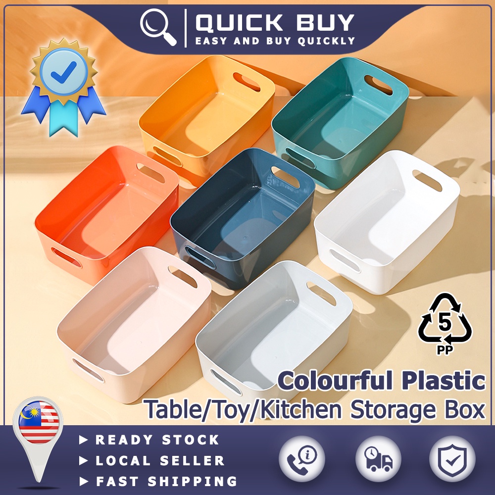 QB SO022 Colourful Plastic Storage Box / Kitchen Storage Box Living
