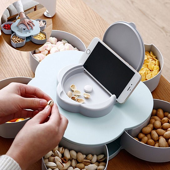 FLOWER ROTATING CANDY BOX (Bekas makanan) | Shopee Malaysia