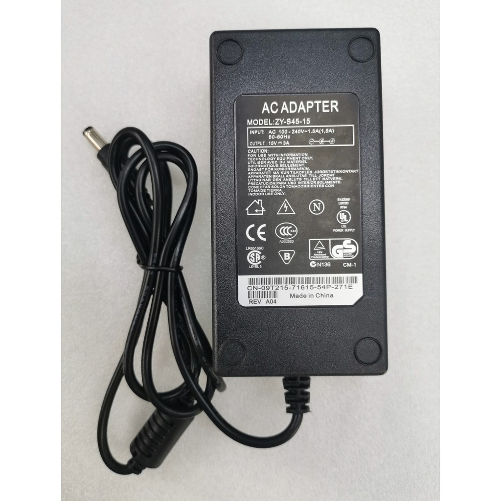 Power Adapter AC Adapter 240V DC 15V 3A (ZY-S45-15) | Shopee Malaysia