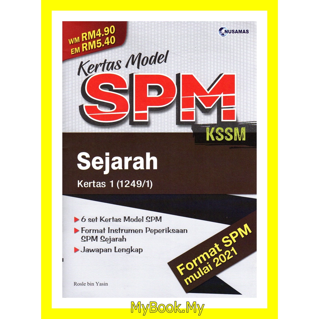 Myb Buku Latihan Kertas Model Spm Kertas Sejarah Nusamas