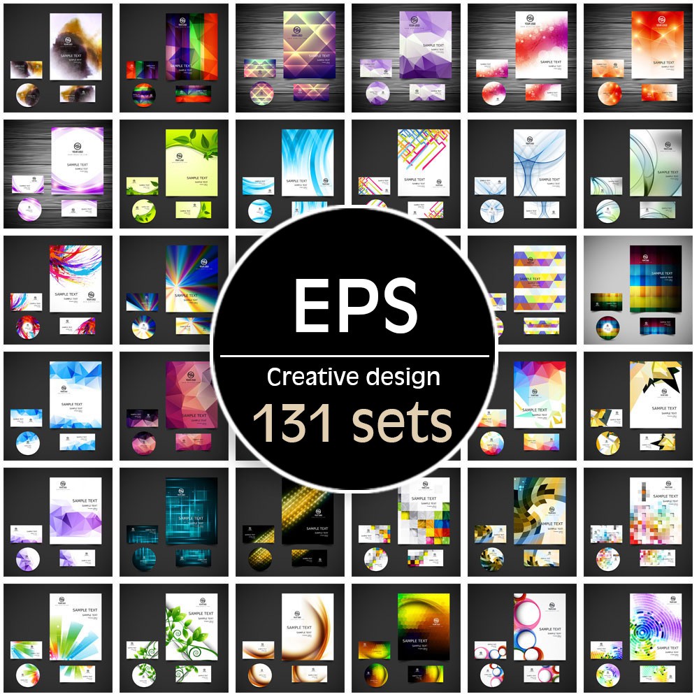 Graphic Design Template Bundle Pack / Corporate Design / File / Card ...