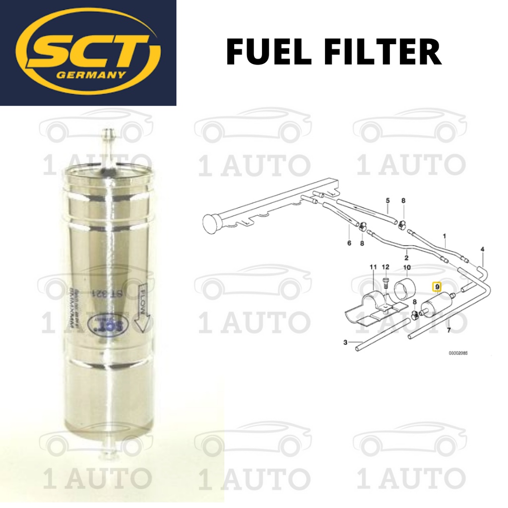 SCT GERMANY PETROL FUEL FILTER BMW E30 M40 M20 ENGINE E36 M43 M42 E32