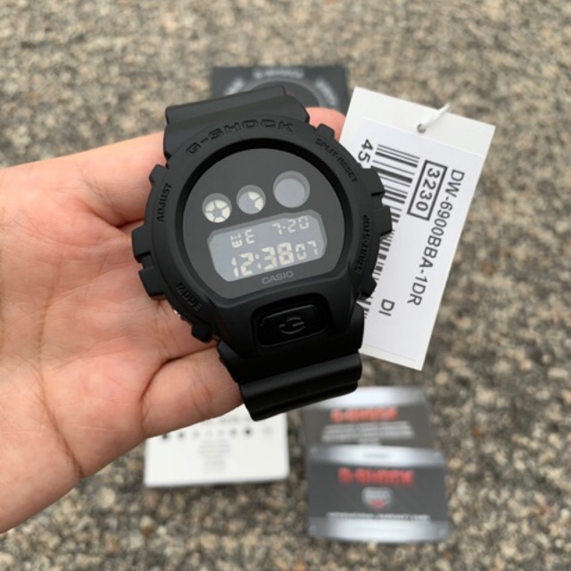 CASIO G SHOCK DW 6900BBA 1 all black classic matte Shopee Malaysia