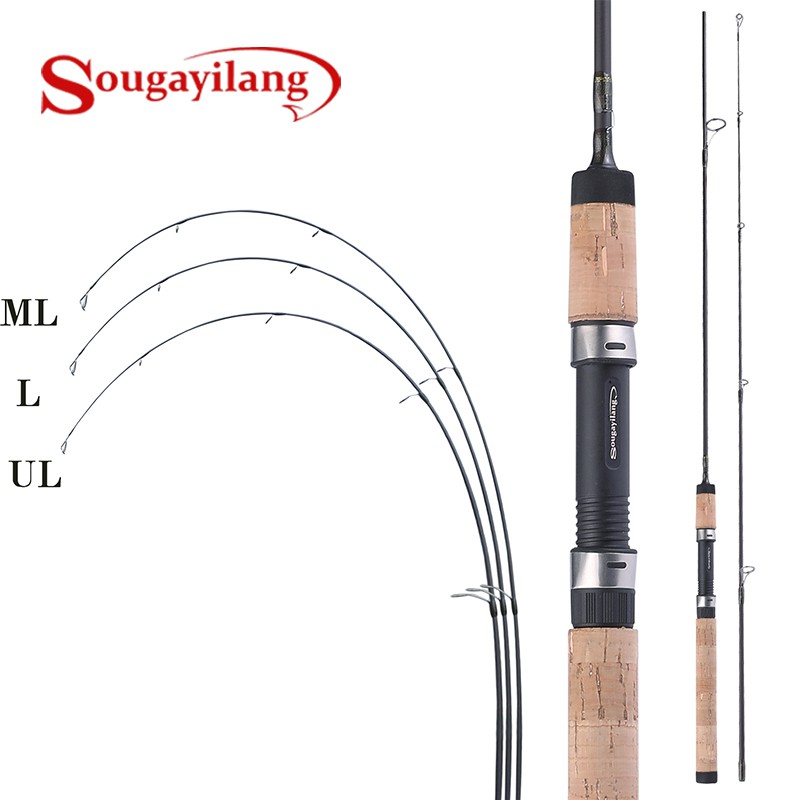 Sougayilang UL/L/ML Spinning Fishing Rod (5.6ft/6ft/7ft/8ft/2 Sections)