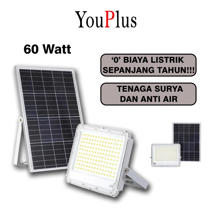 MATAHARI Youplus LED SOLAR SPOTLIGHT 60W watt SOLAR CELL - 60W SOLAR ...