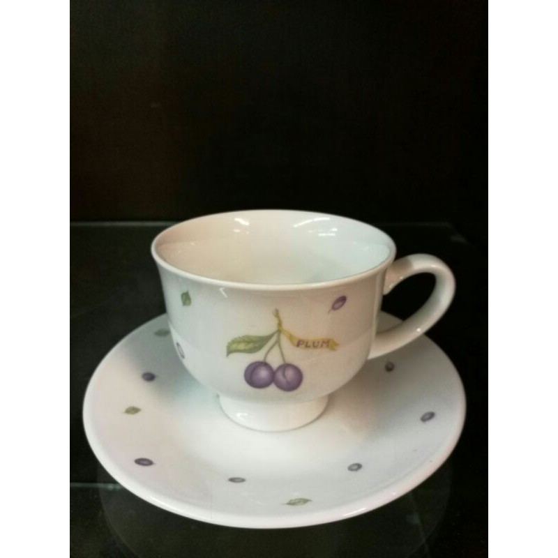 Porcelain Tea Set Teko Corelle Cawan Corelle Plum Teko Corelle