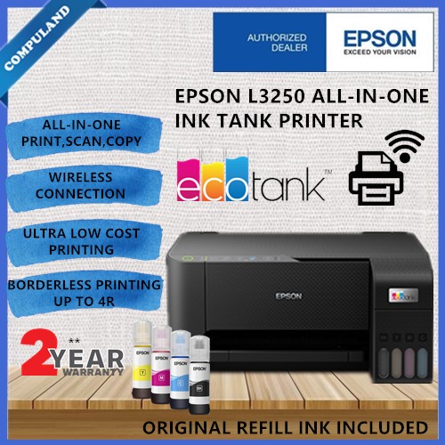 [READY STOCK] Epson EcoTank L3250 Wi-Fi All-in-One Ink Tank Printer ...