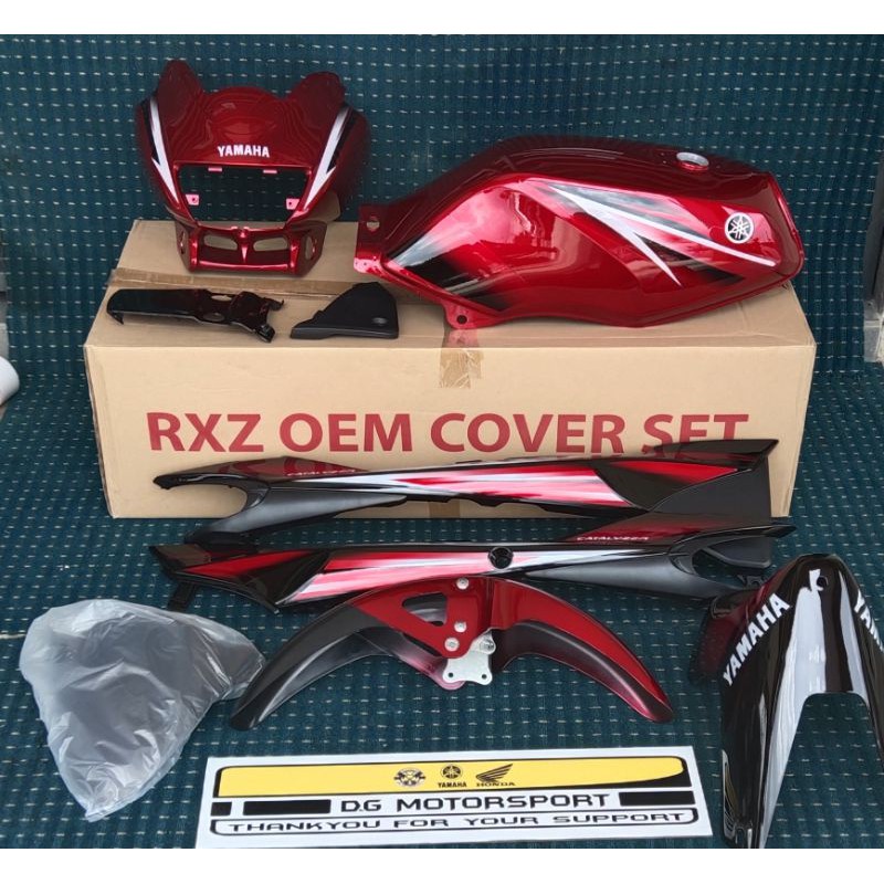YAMAHA RXZ COVERSET CATALYZER OEM MERAH SKALA/HITAM | Shopee Malaysia