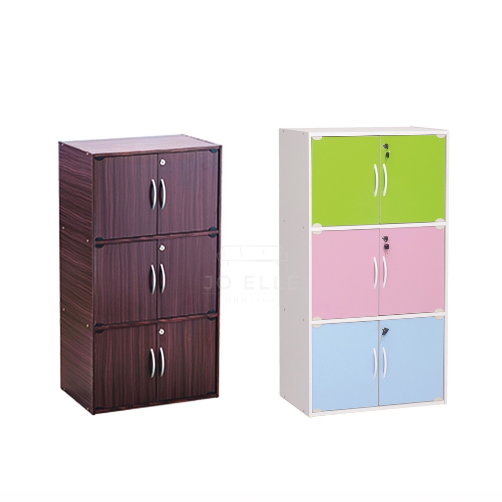 RUBY 6 Door Locker Office Book Rack Bookshelf