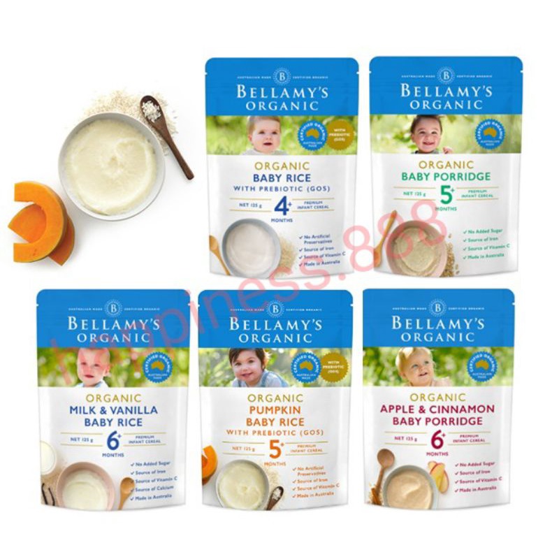 Bellamy organic hot sale baby porridge