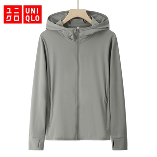 2024 New！Uniqlo Women Jacket Airism UV Protection UPF 50+ Mesh Long Sleeve  Full Zip Hoodie Outdoor Jacket