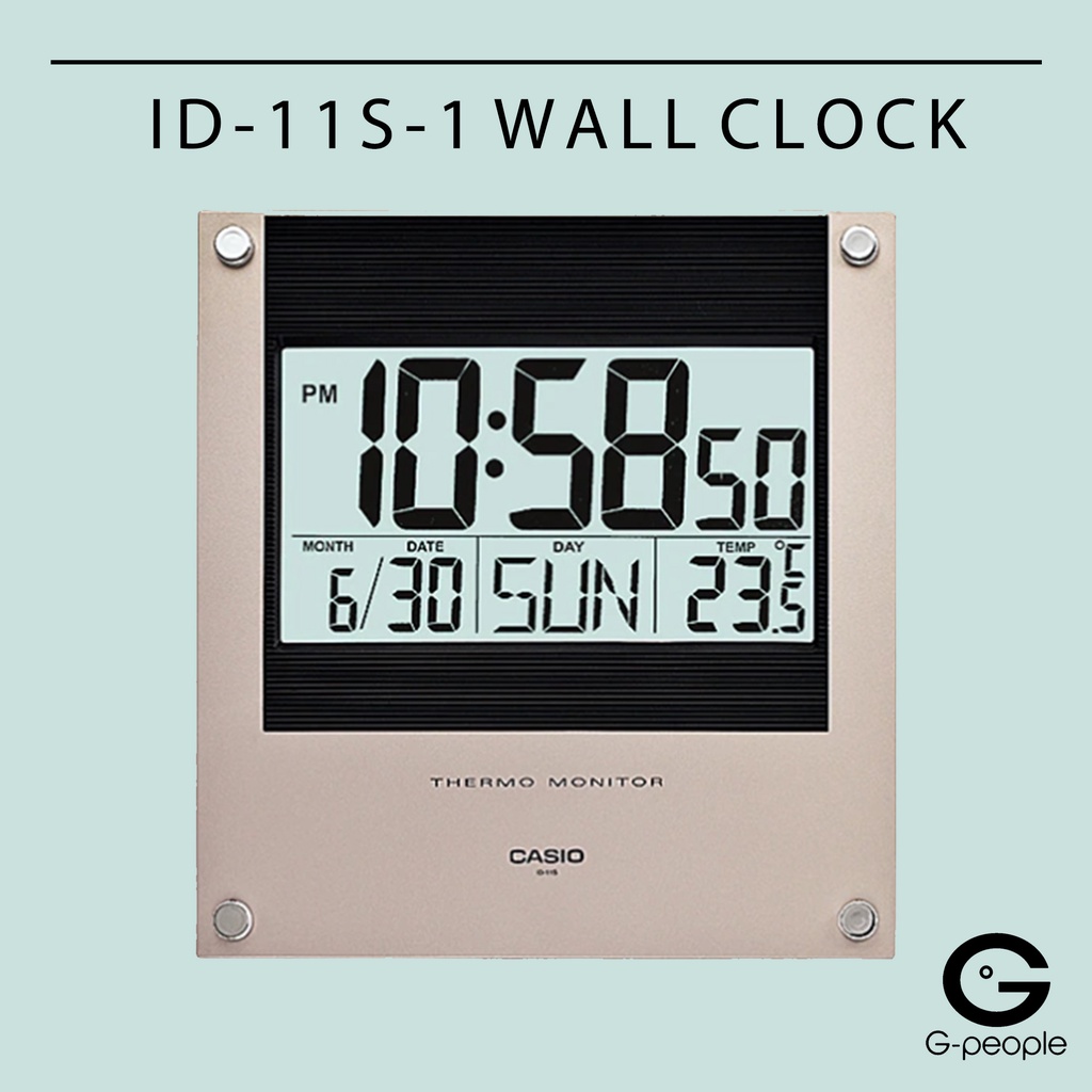 casio digital wall clock