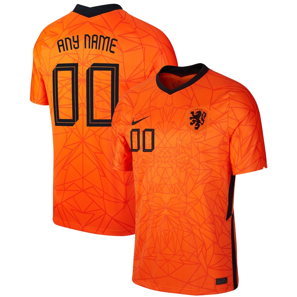 Netherlands National Team 2022 Qatar World Cup Custom Orange Home Men Jersey Kids Tshirts