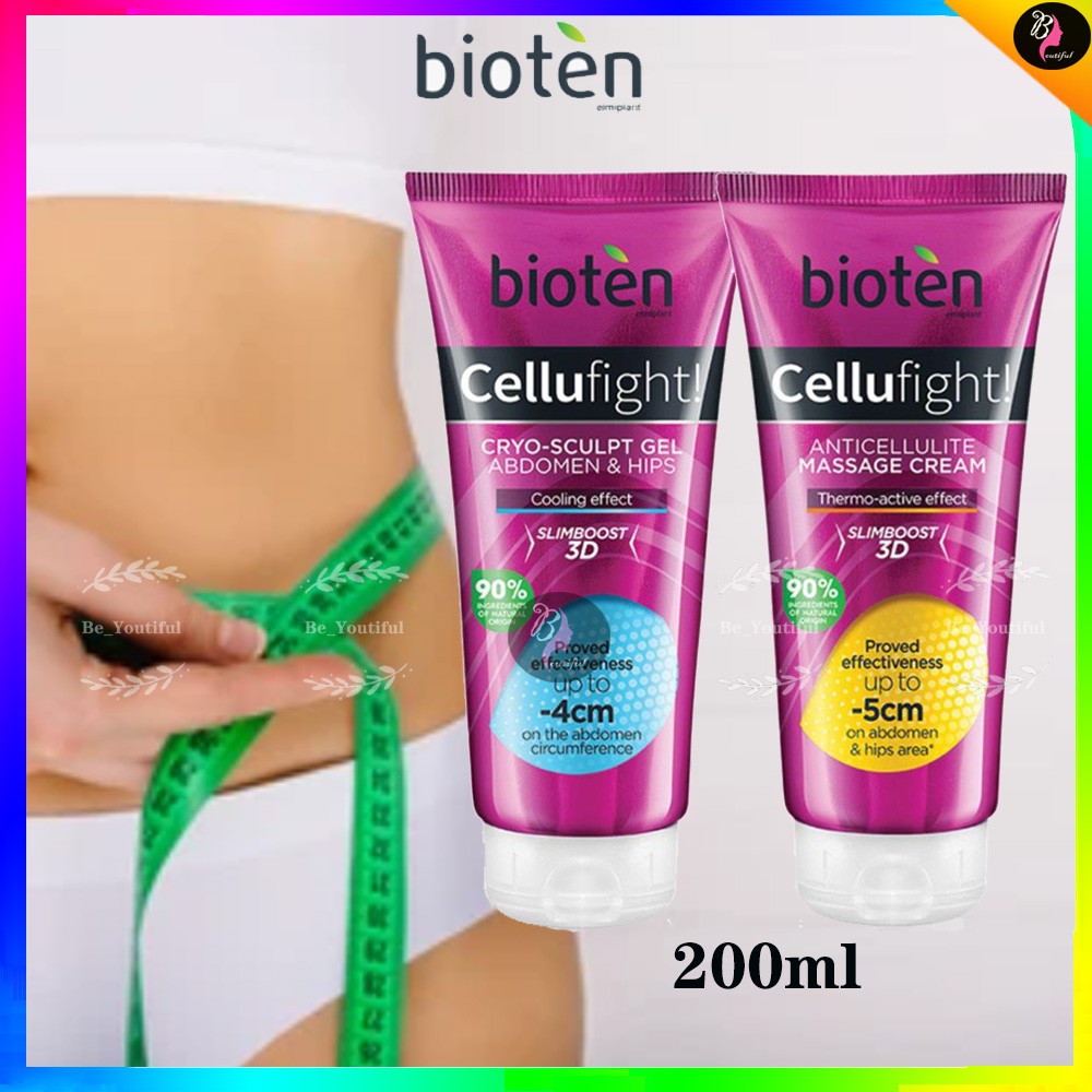 Bioten Cellufight Cryo Slimming Gel/Anti Cellulite Massage Cream 200ml