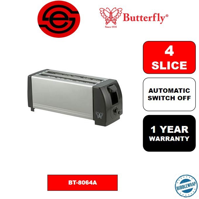 BUTTERFLY TOASTER 4 SLICE TOASTER BT-8064N/BT-8064 | Shopee Malaysia