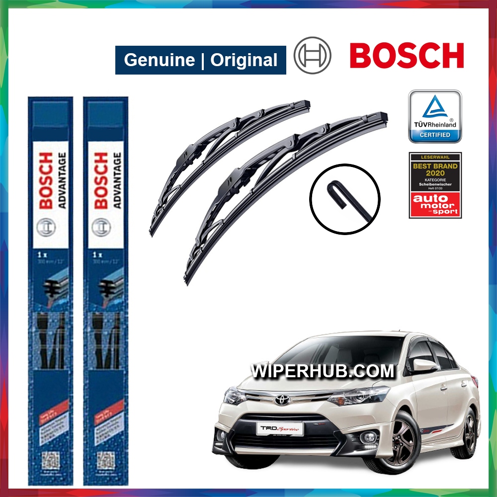 [ORIGINAL] Toyota Vios NCP 150 2013 2018 Bosch Advantage UHook Wiper