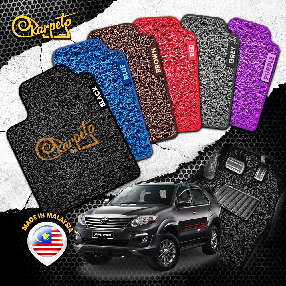 [OEM] Toyota Fortuner (20052015) Precut Car Mat Karpet Kereta Coil