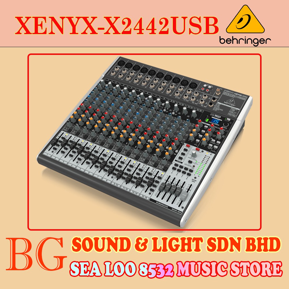 BEHRINGER XENYXX2442USB / XENYX X2442USB PREMIUM 24INPUT 4/2BUS