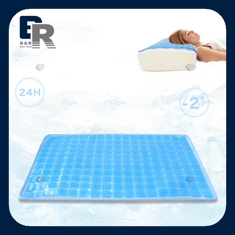 58X40CM Cooling Gel Pillow Pad Mat Multi-Functional Magic Cool Gel Pad ...